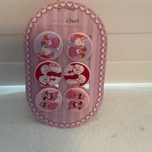 Pink and Red Bag Clips